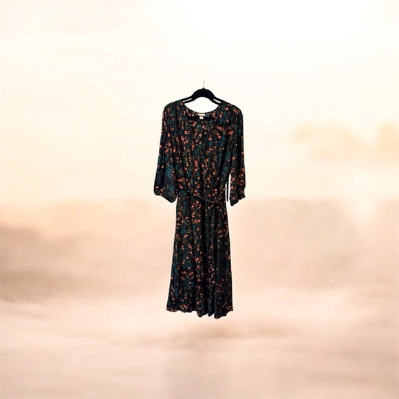 Floral Black Dress - Picture 1 of 4